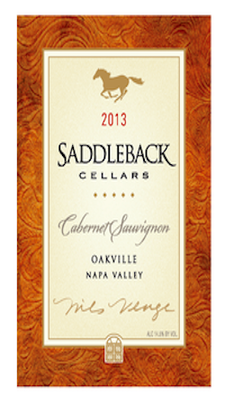 Saddleback Cellars 2013 Cabernet Sauvignon Napa Valley