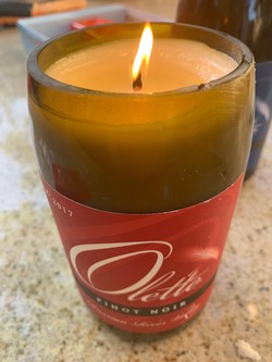 Wine Bottle Candle