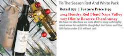Hendry Red Blend & Olet'te Reserve Chardonnay